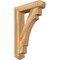 Ekena Millwork Merced Arts and Crafts Rough Sawn Bracket w/ Offset Brace, Western Red Cedar, 6"W x 24"D x 36"H BKT0604X24X36MRC03RWR - alternate 1